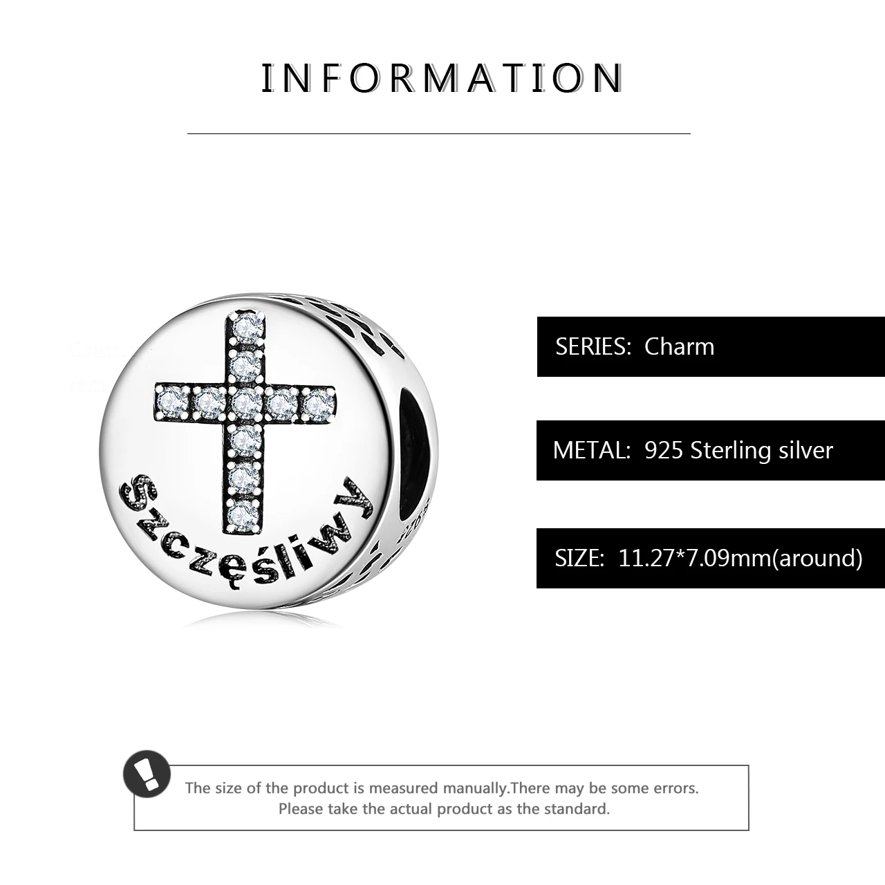 925 Sterling Silver happiness Bible Seven Virtues Dazzling CZ beads Fit Original European Charm Bracelet For Family Mother gift | Украшения