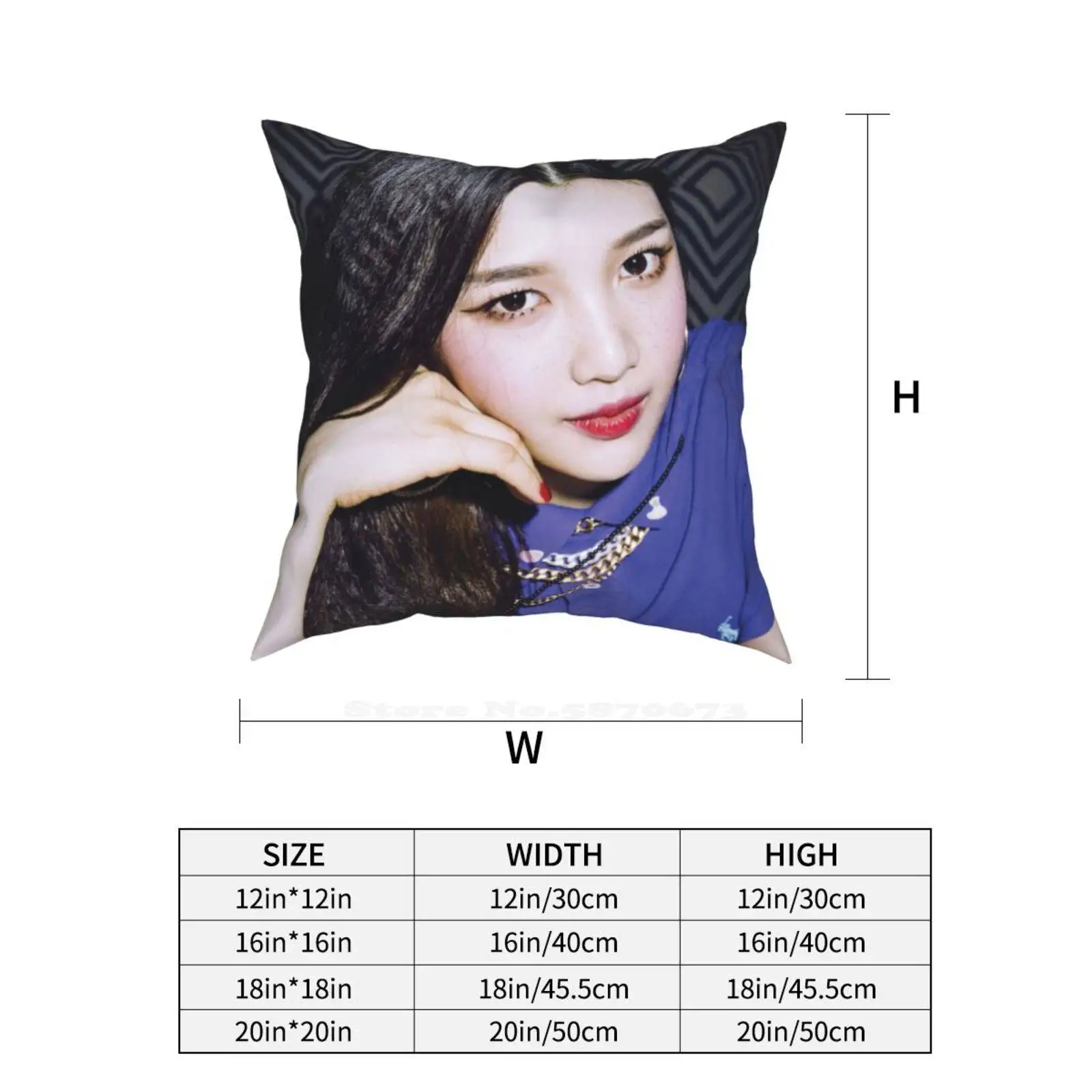 Красная бархатная забавная Милая декоративная квадратная наволочка г. Ирен