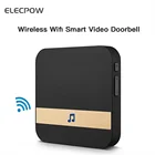 Беспроводной смарт-Видеозвонок Elecpow, 433 МГц, Wi-Fi, музыкальный приемник, внутренний звонок для домашней безопасности, 10-дБ, музыкальный приемник