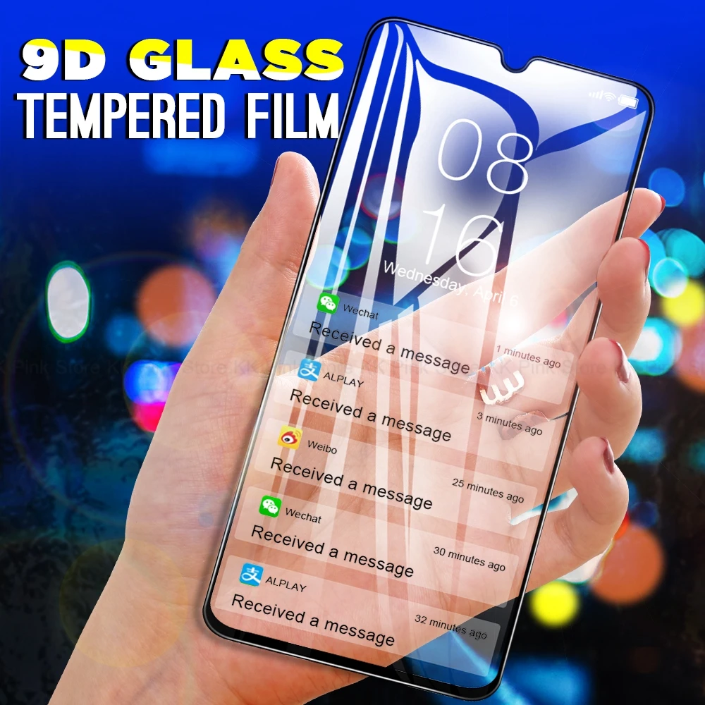 9D полное покрытие закаленное Стекло для samsung Galaxy A30 A20 A10 A40 A50 A60 A70 A80 A90 M10 Экран