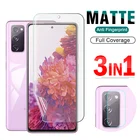 3-в-1 матовый гидрогель мягкая пленка с полным покрытием для Samsung Galaxy S20 FE Plus Ultra Защитная пленка для экрана с защитой от отпечатков пальцев на S20FE 5G
