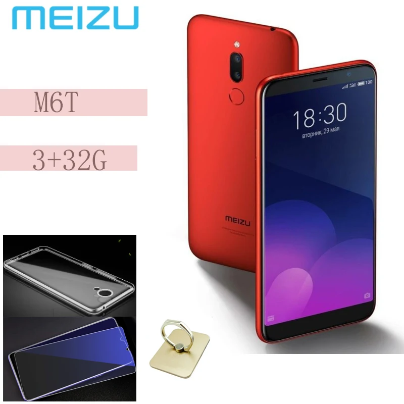 

Global version Meizu M6T Smartphone 3G 32G 5.7'' full screen Rear dual camera MT6750 Super Black ingerprint payment