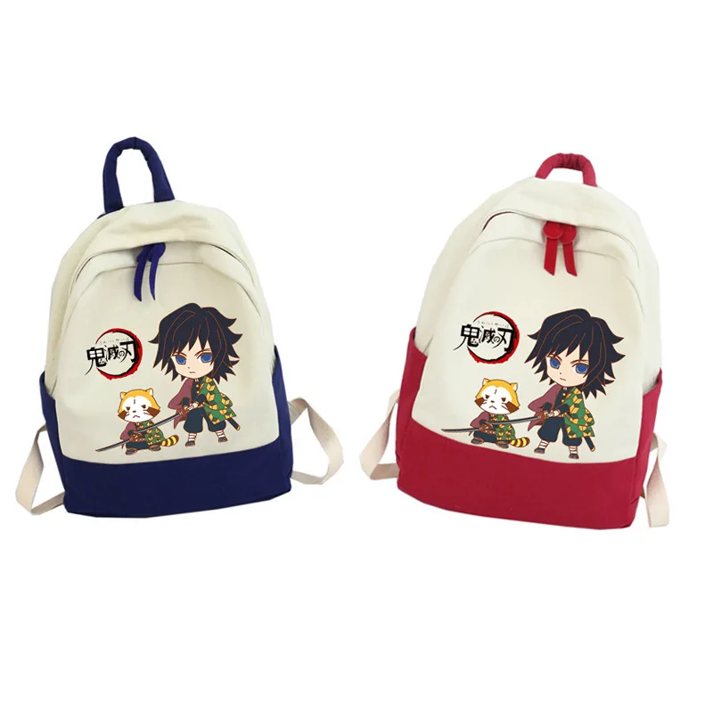 

Anime Demon Slayer School Bags Kimetsu No Yaiba Kamado Backpack Bag Cosplay Student Schoolbag Travel Bag Gifts for Children