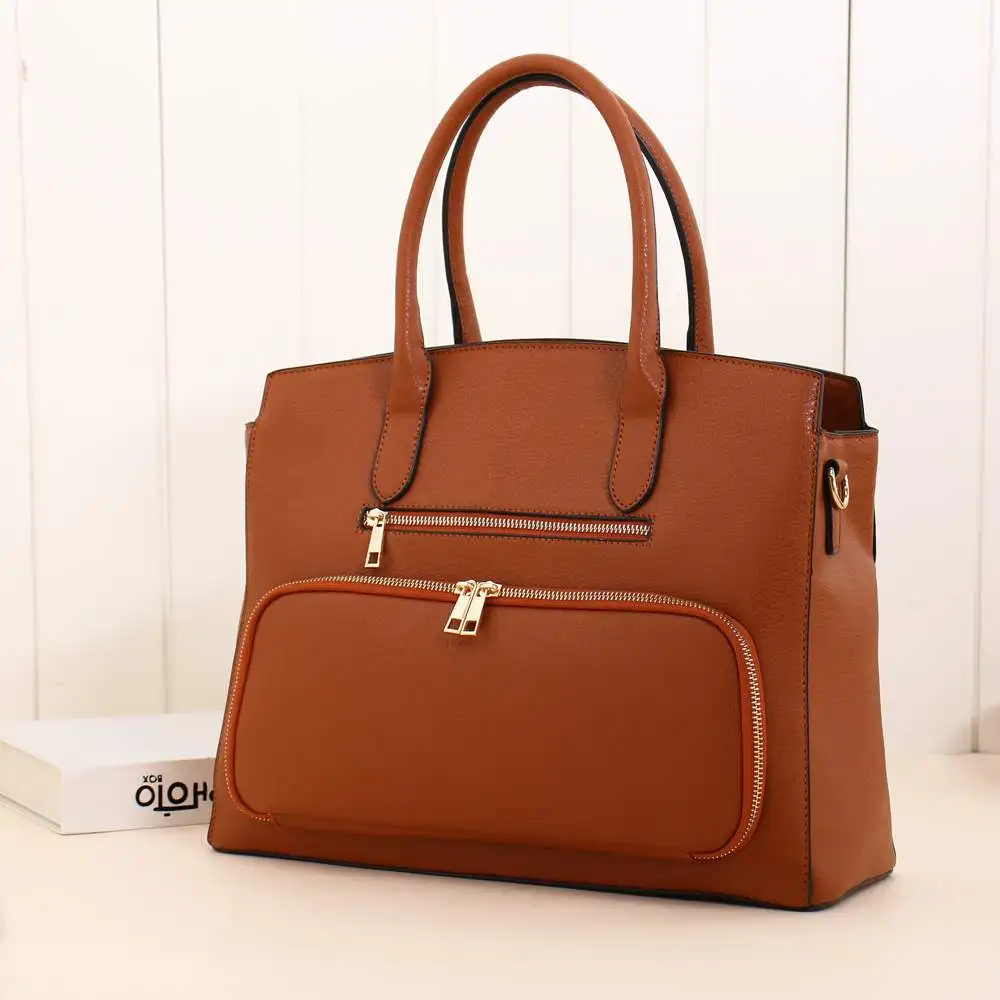 

Women's Large Capacity Handbag PU Leather Shoulder Crossbody Bags Business Document Pack with Meal/food Compartment School Bag