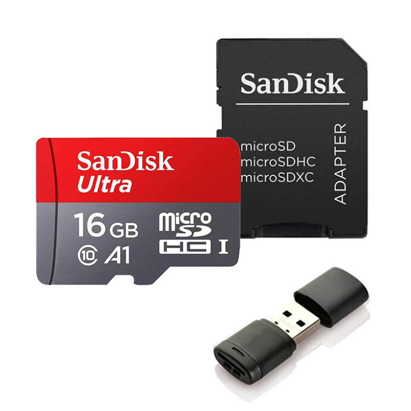 SQUNC-016G-KT2-C286 SanDisk Экстремальный Pro/Ultra Micro SD 128 Гб 64 Гб 256 Гб 400 Гб карта памяти 32 64 128 ГБ флеш SD карта SD/TF MicroSD U1/U3 4 K класс 10 - Емкость: SQUNC-016G-KT2-C286