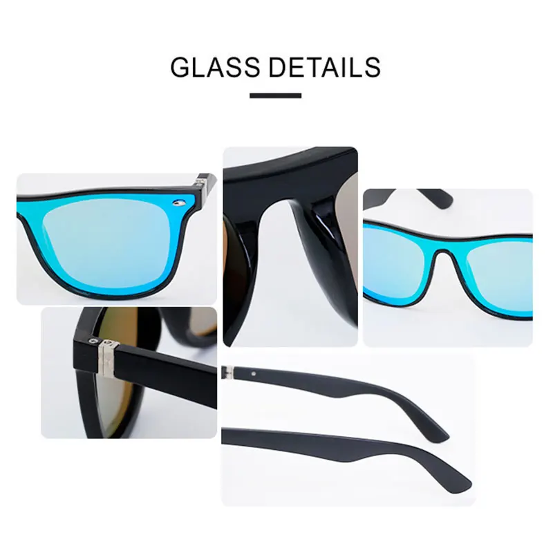 Новые модные солнцезащитные очки с квадратными линзами для мужчин 2020 заклепки
