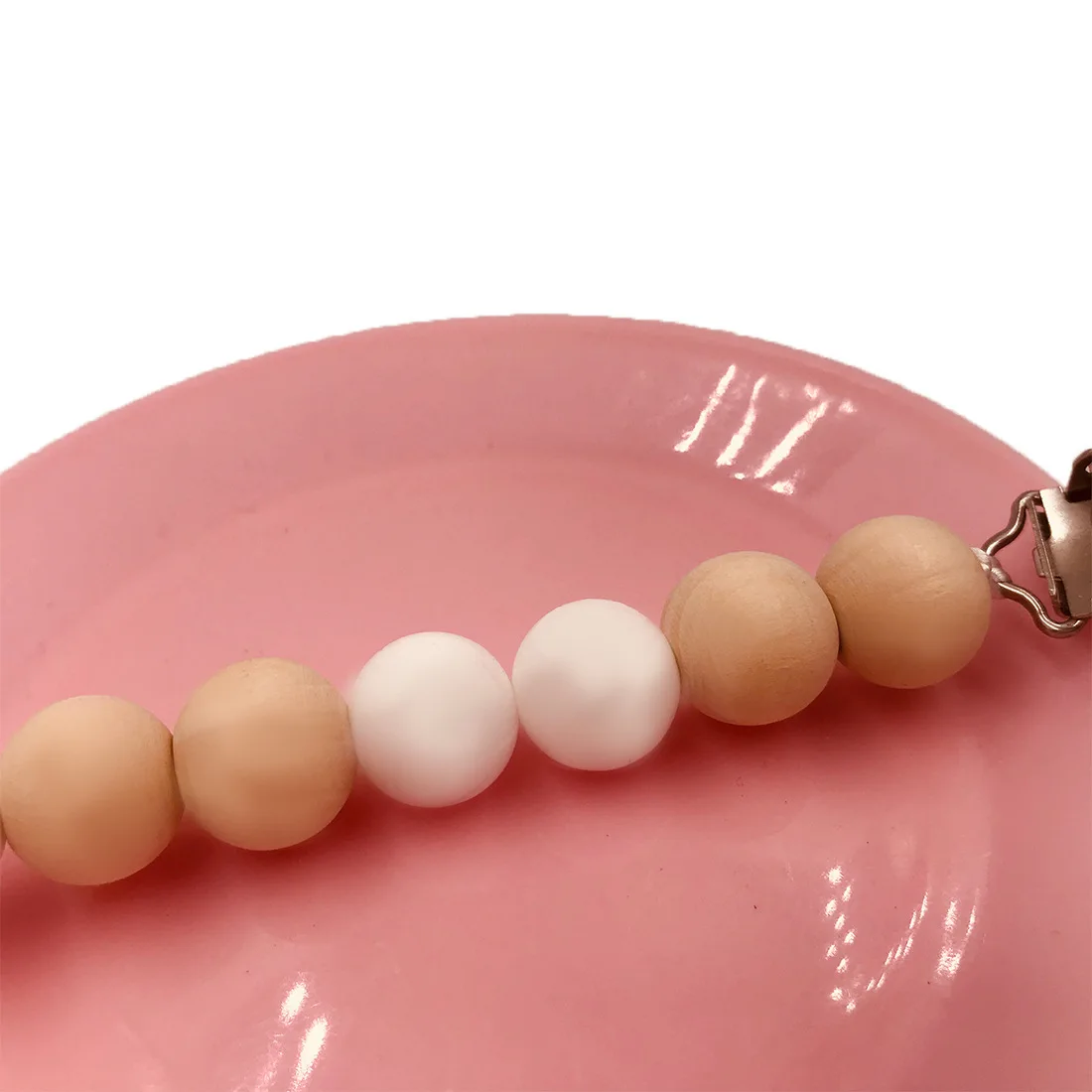 Силиконовые соски зажимы цепь смайлик деревянные бусины крошечная Удочка