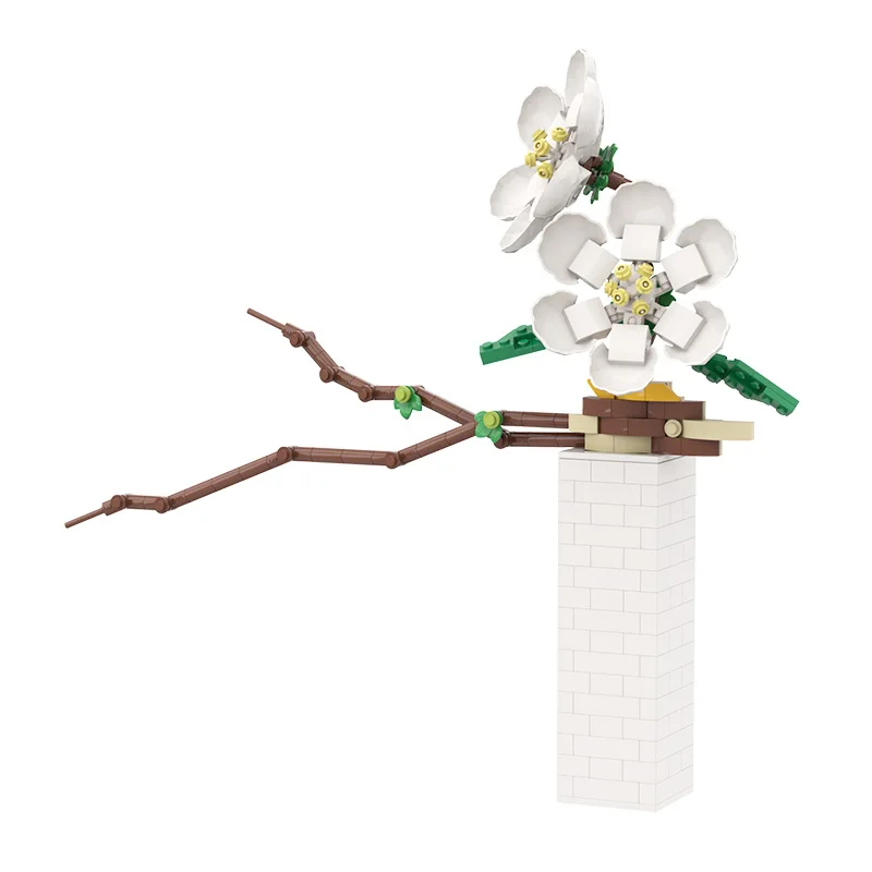 

331pcs Diy Plants Tree Vase Potted Flowers Phalaenopsis Blossom Building Blocks Bricks Accessories Model Kids Educational Toys