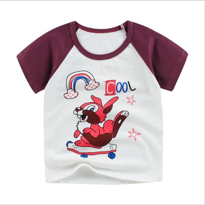 

Children'sShort-Sleeved T-Shirt, Pure Cotton Baby Cartoon Short-Sleeved, Summer New t-Shirt For Boys And Girls