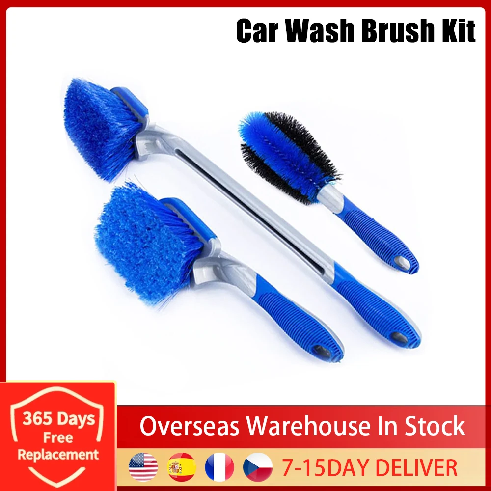 

Multi-Purpose Car Washing Brush Long And Short Plastic Handle Wheel Cleaner Brush For Cartire Mud Remover Detailing Washing Tool