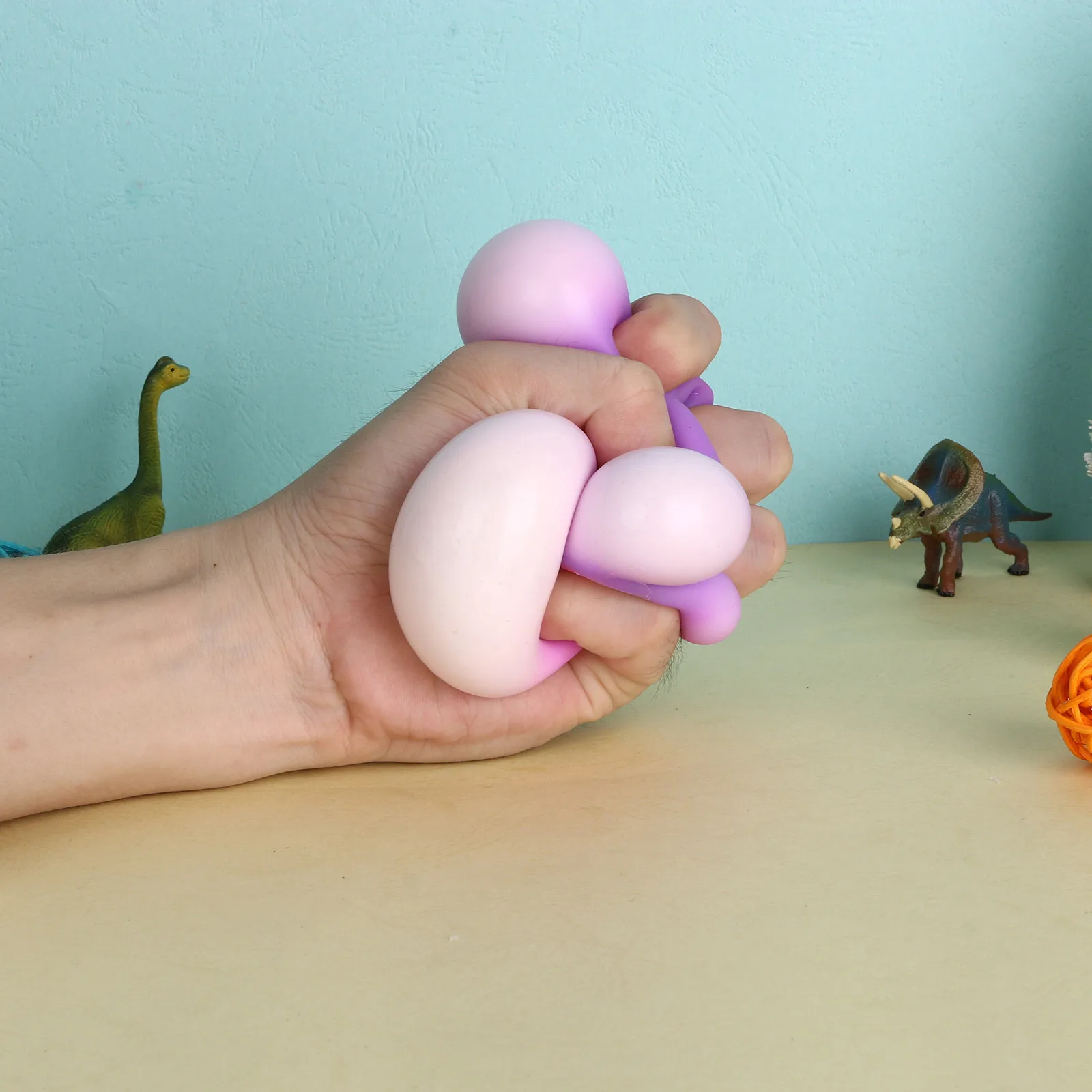 

Squeeze Stressball For Kids Adults Fidget Stress Ball Creative Colorful Soft Novelty Hand Grip Stress Relief Globbles Balls Toys