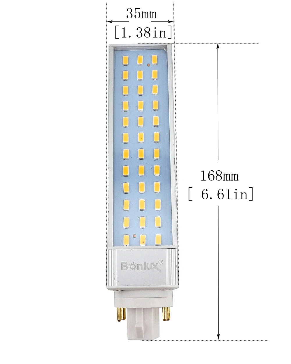 2-Pack 13W GX24 вращающаяся Светодиодная лампа G24Q/GX24Q 4-основа заколки 26W CFL/компактная флуоресцентная лампа замена удаления/обхода балласта