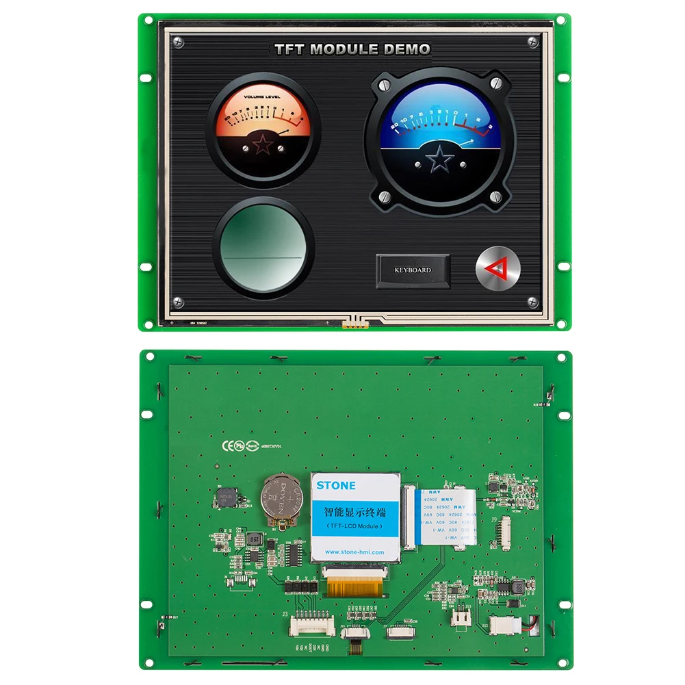 STONE 8.0 Inch HMI TFT LCD Touch Module with TTL/RS232/RS485 Interface for Industrial Use