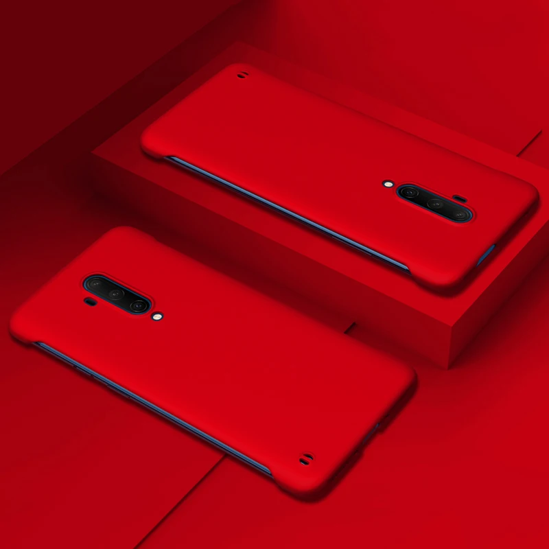 Красный Frameless Case For Oneplus 7T Pro 7 Pro 6T Case Ultra-thin Matte PC Shockproof Back Cover For One plus 7 Oneplus 7Pro 7 Pro Case - Цвет: Красный