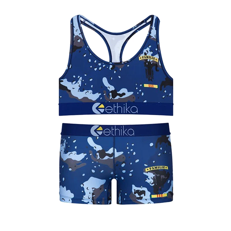 

Zhcth Новый Ethika комплект из 2 предметов, комплект спортивной одежды, женщины Ethika спортивный бюстгальтер нижнее белье размера плюс Фитнес Для ж...