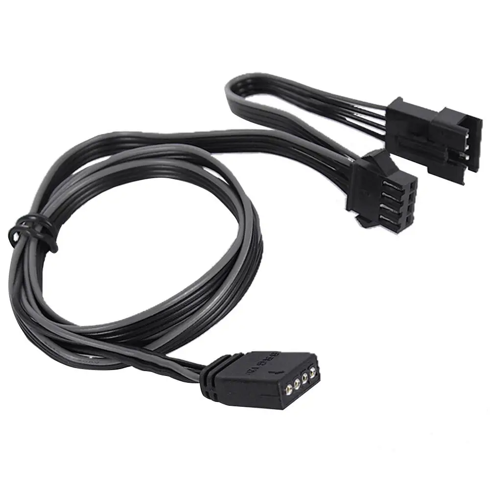 12V 4Pin RGB Соединительный кабель 60 см PC чехол вентилятор Светодиодная лента
