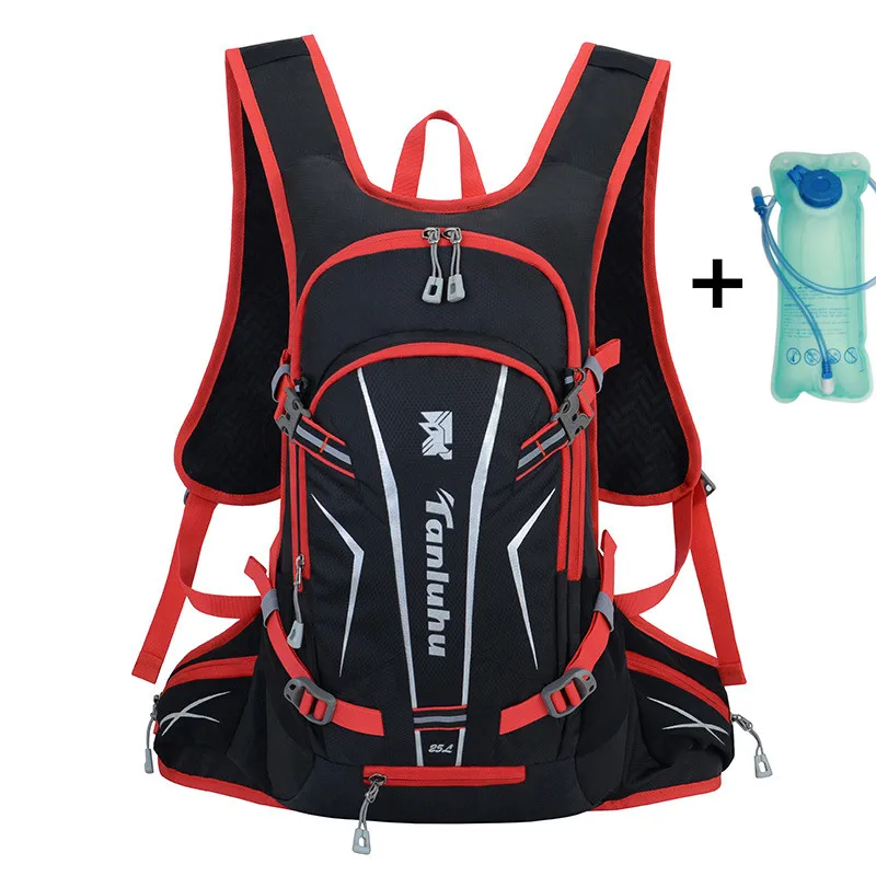 With 2L water bag 25L велосипедная сумка MTB альпинистский рюкзак для пеших прогулок, велопрогулок мужские рюкзаки для езды пакет Спорт на открытом воздухе бег воды сумка рюкзак - Цвет: With 2L water bag