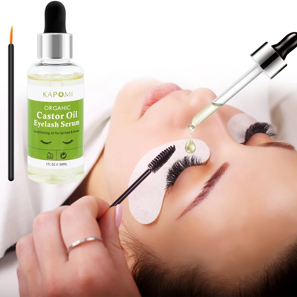 Natural Castor Oil Eyelashes Growth Essential Thick Longer Nourishing Enhancer Lash Eyebrow Hair Liquid Serum | Красота и здоровье