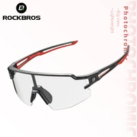rockbros photochromic cycling glasses bicycle glasses sports mens sunglasses mtb road bike eyewear protection goggles 3 colors