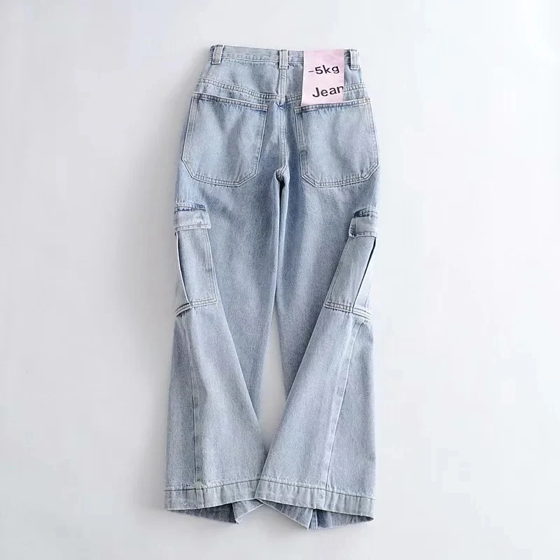 Женские джинсовые брюки карго ковбойские Свободные повседневные джинсы модель B031 на лето и осень 2020| |