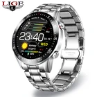 Смарт-часы LIGE мужские, водонепроницаемые, с измерением пульса