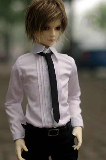 1/4 1/3 scale BJD clothes Long sleeve shirt with tie for BJD/SD MSD SD13 SD17 SSDF ID72 HID strong Uncle doll accessories C0180