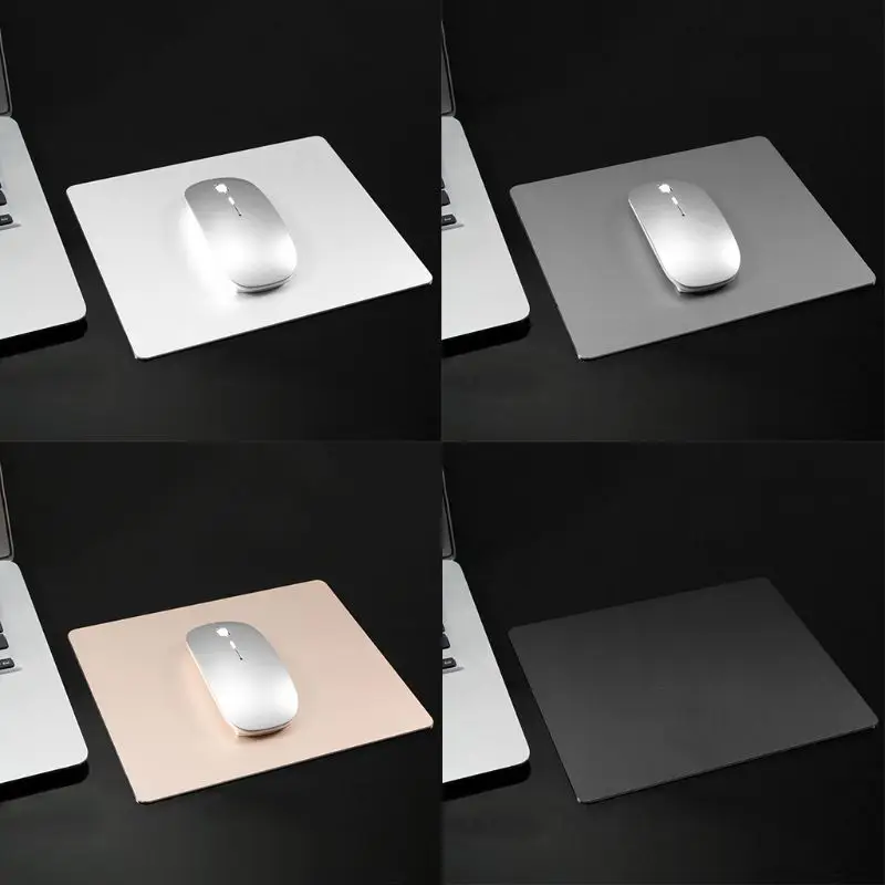 Коврик для мыши из алюминиевого сплава 22x18 см Противоскользящий коврик игровой