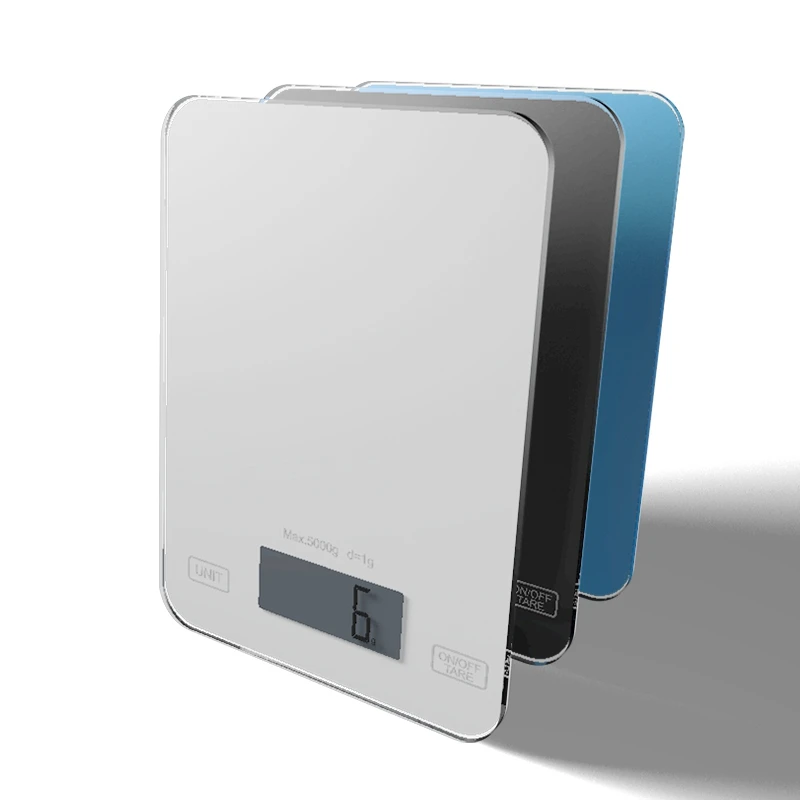 Цифровой Кухня весы Еда 11lbs/5 кг-Ультра тонкий многофункциональный закаленное