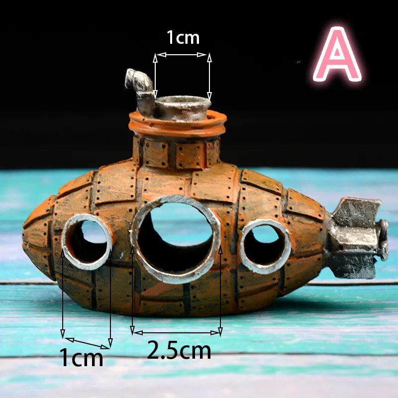 Аквариум для рыб маленький приют украшения из смолы ландшафтный дизайн