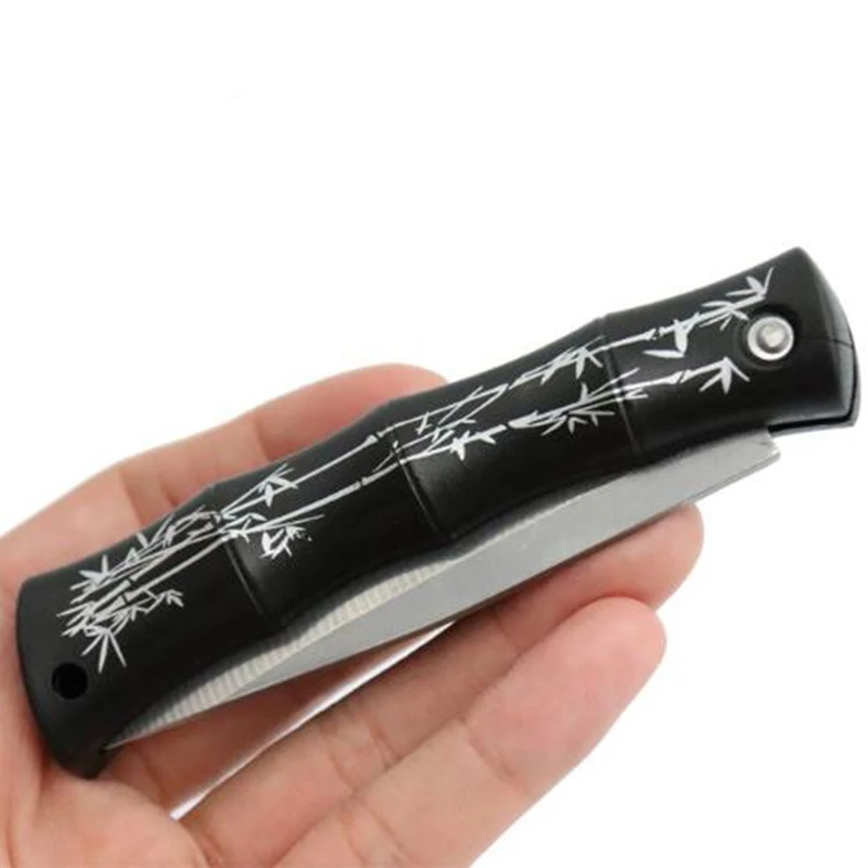 Складной нож посылка упаковки посылок бамбуковый для фруктов походов бушкрафт