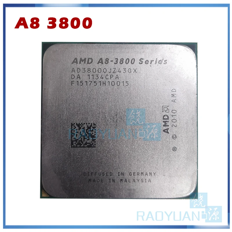 AMD A Series A8 3800 2 4 ГГц 65 Вт Quad Core Процессор процессор AD3800OJZ43GX гнездо FM1/ 905pin продажа a6 3600