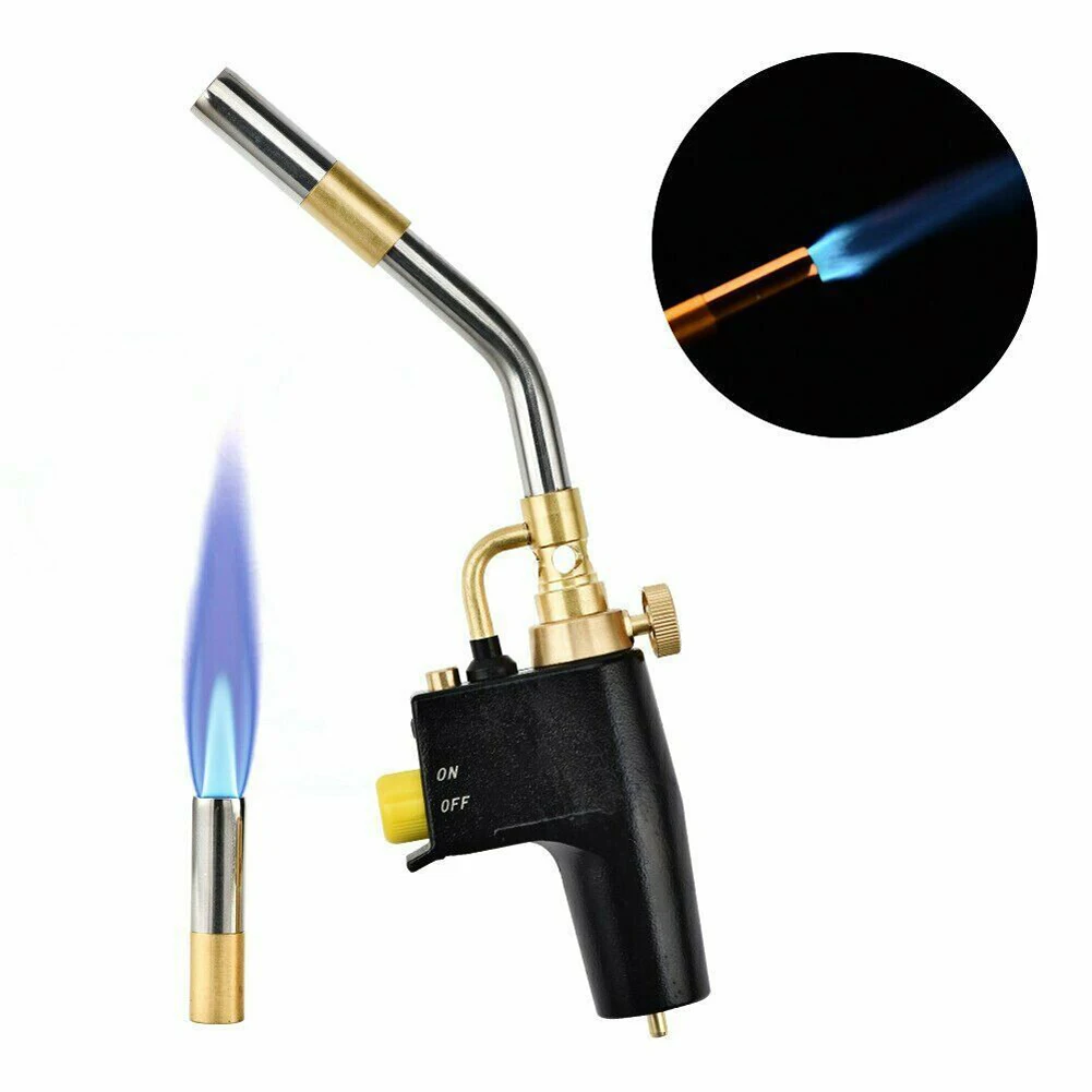 

Портативный пропановый газовый сварочный факел, Сантехнический выдувной факел, паяльный инструмент, металлический пламенный пистолет для ...