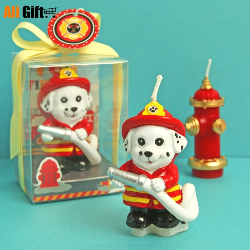 Милая Детская Свеча для дня рождения с изображением пятнистой собаки щенка Знак