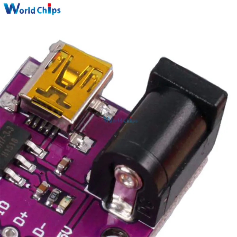 1 шт. мини USB 5 В/3 3 В идеальный блок питания постоянного тока шт.|Интегральные