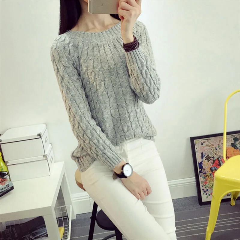 Осенне-зимний женский свитер пальто с длинным рукавом корейский стиль джемпер