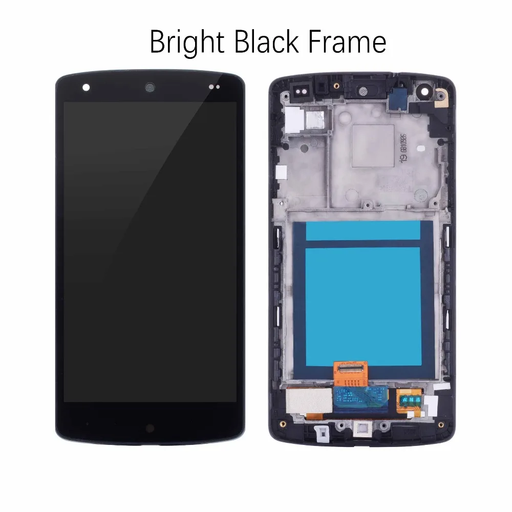Дисплей для LG Nexus 5 D820 D821 LCD в сборе с тачскрином на рамке матовый черный Ярко черный черный красный