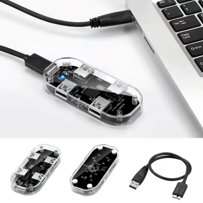 Концентратор usb 3 0 4 порта концентратор micro diviser com мульти 5 Гбит/с tipo a 3|Компьютерные