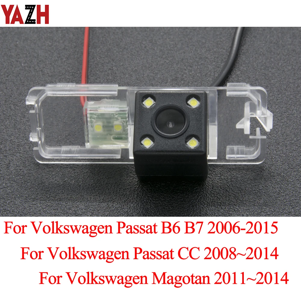 YAZH 4 светодиодный HD CCD Автомобильная камера заднего вида для Volkswagen Passat B6 B7 CC Magotan 2008