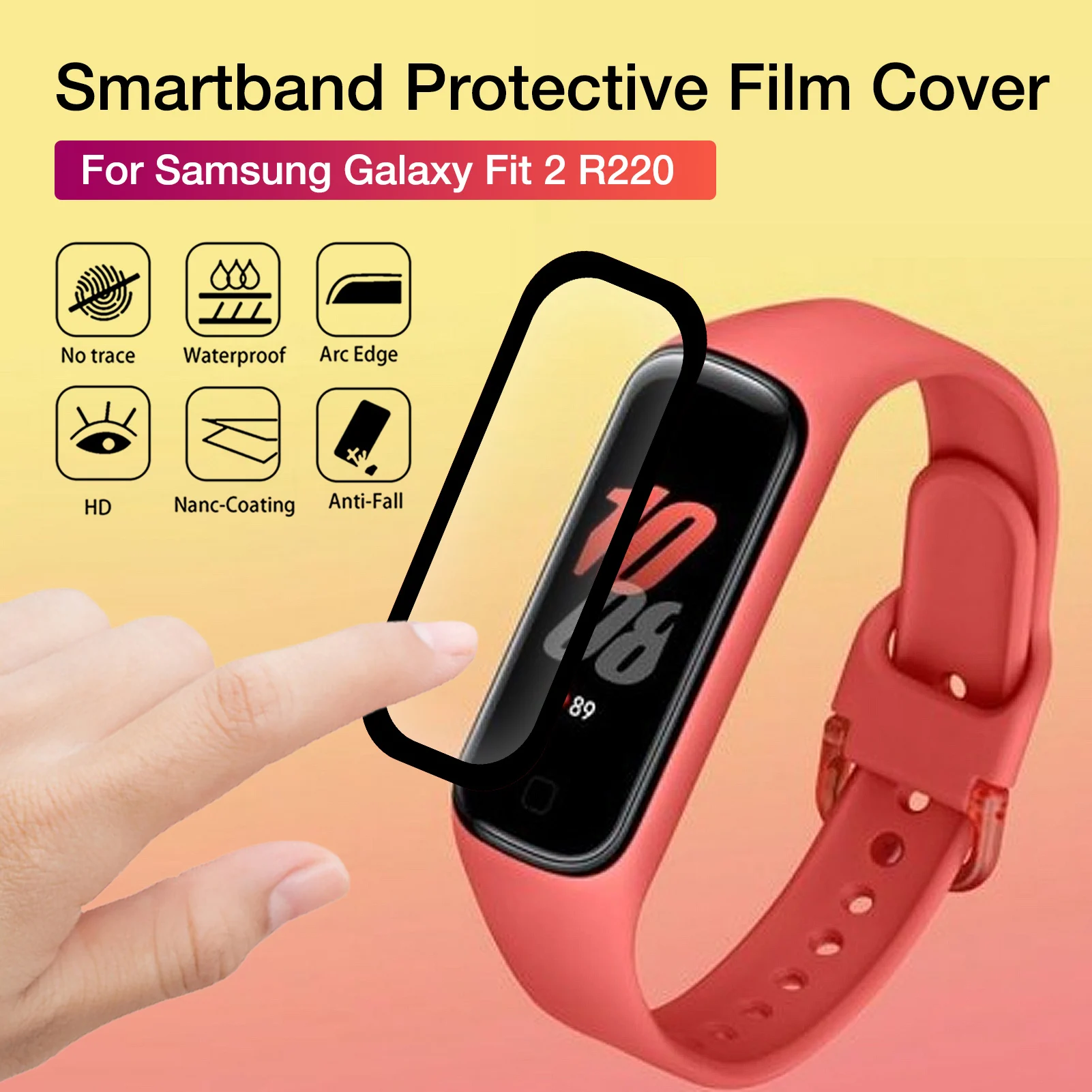 Смарт-браслет Защитная пленка для экрана Samsung Galaxy Fit 2 R220 сенсорного с защитой от