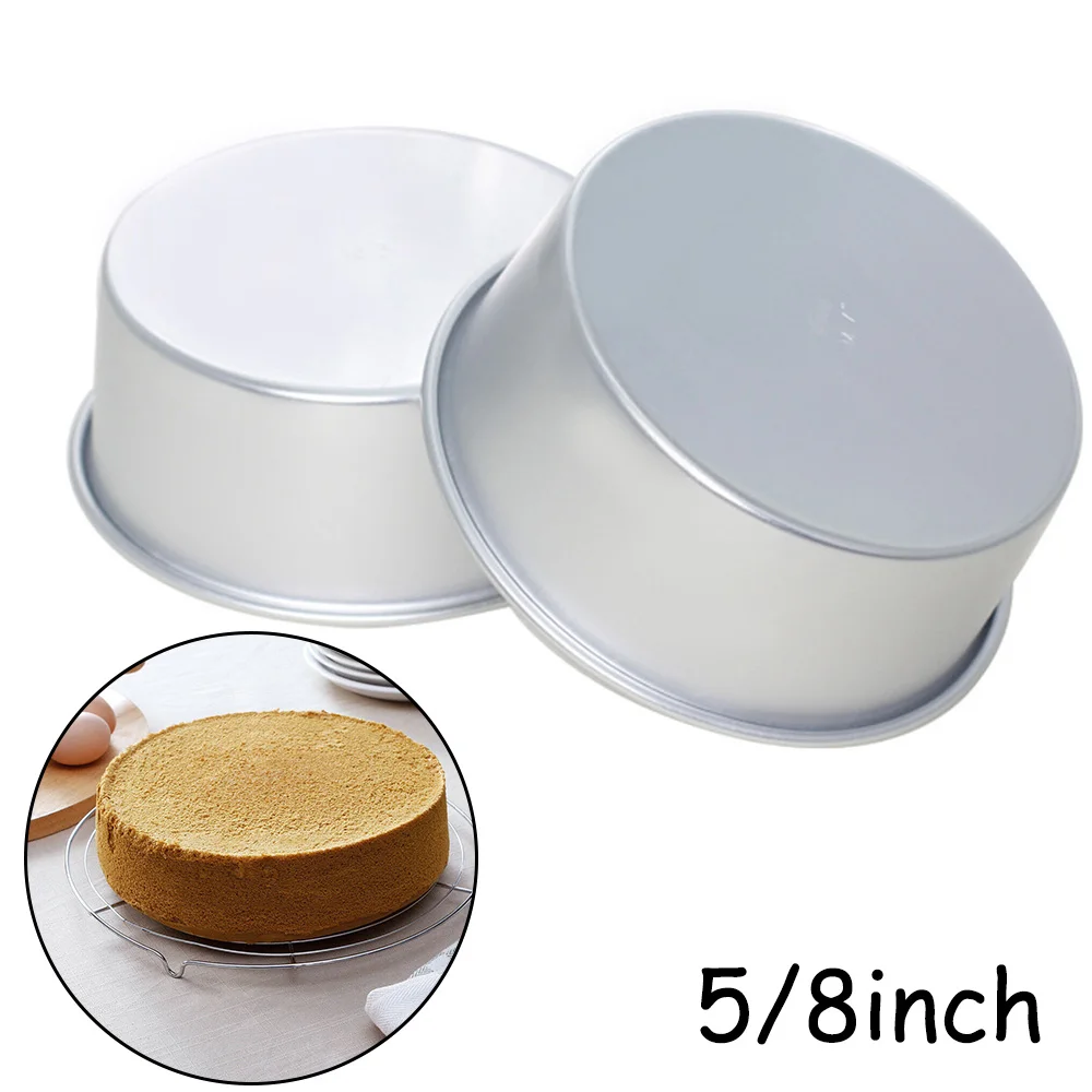 

1pc 5/8 Inch Round Bread Cake Pan Bakeware Mold Baking Tray Mould Kitchen Aluminum Alloy Kitchen Tools Gadgets Accessories