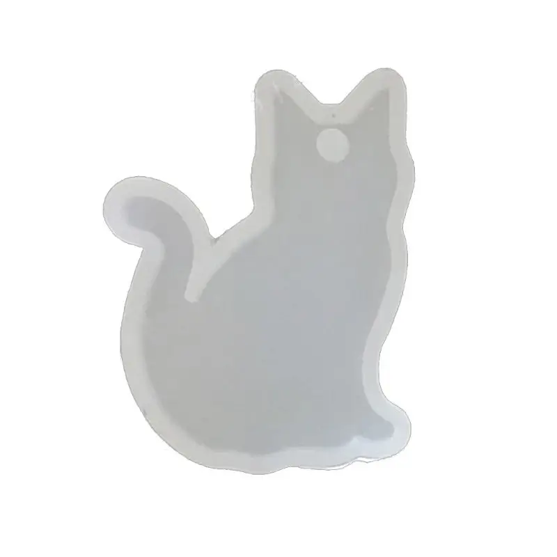 DIY Кролик кошка силиконовые формы из смолы животные кулон ремесло инструмент