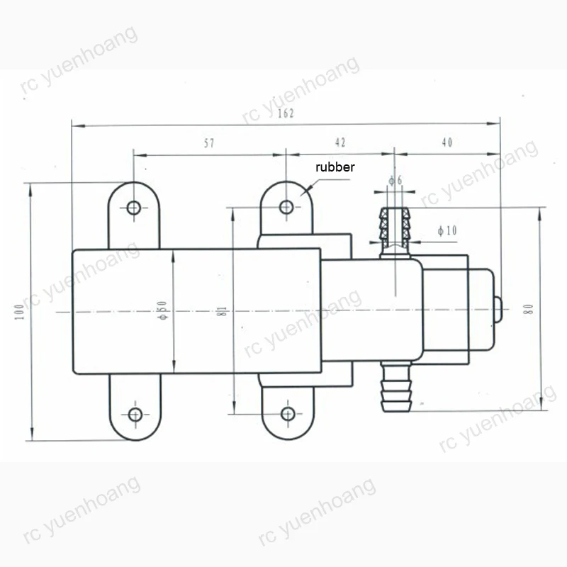 

1PC 12V 45W 3.5A 4.0L/min Mini Diaphragm Water Pump Automatic Pressure Switch for RC Plant Agriculture UAV Drone Accessories