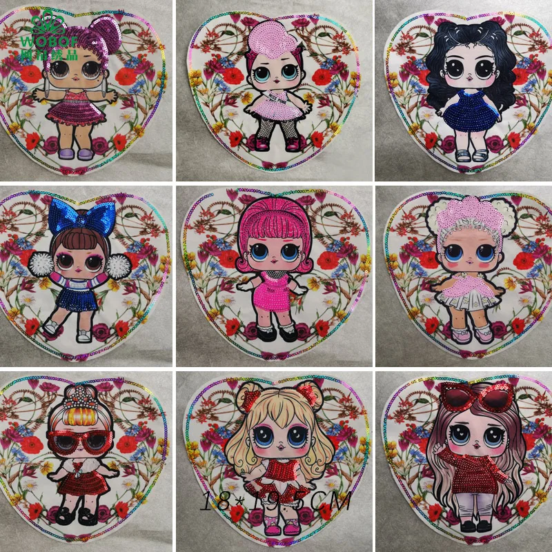 Новинка 2020 Детские Термо-Стикеры для одежды LOL на одежде милая одежда с