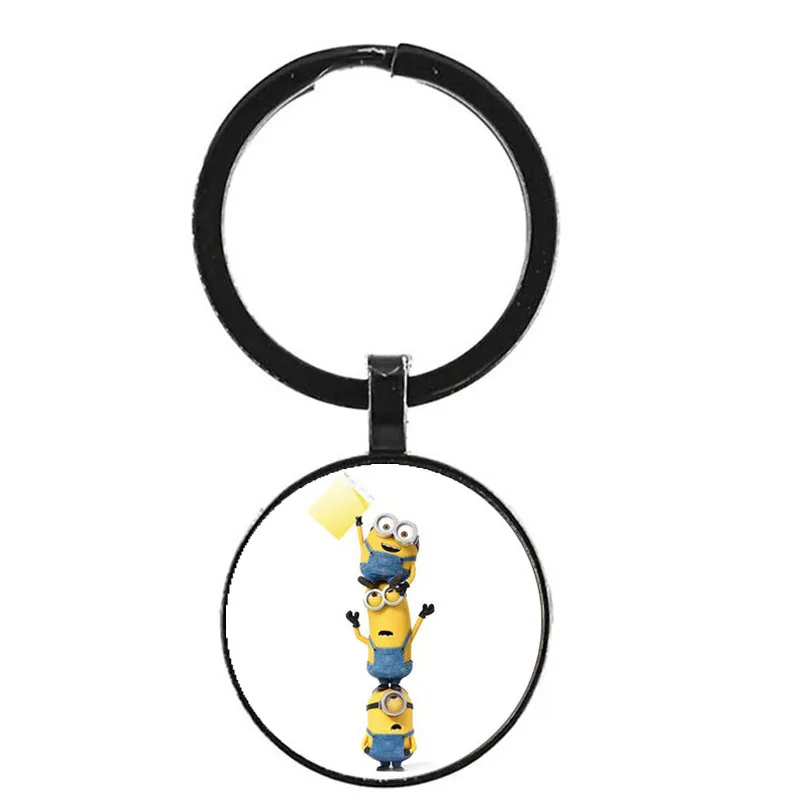 29 Despicable Me Minion Action Movie Glass Cabochon Keychains for Kid - Цвет: 29