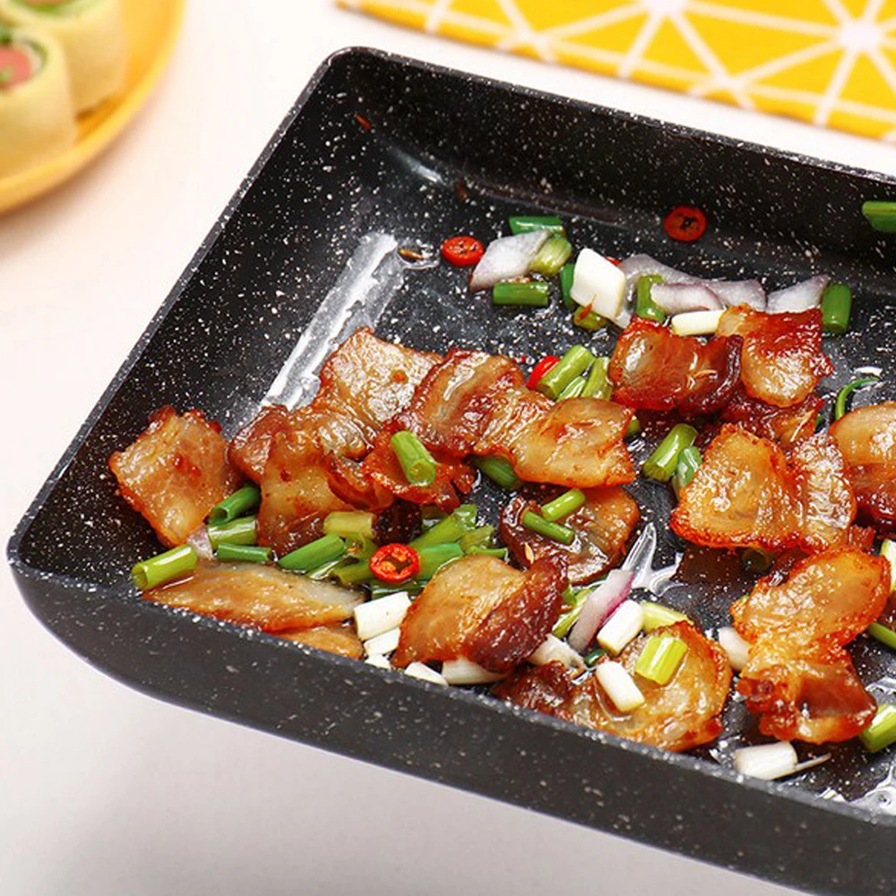 Мини антипригарная японская сковорода тамагояки гриль надежная посуда подходит