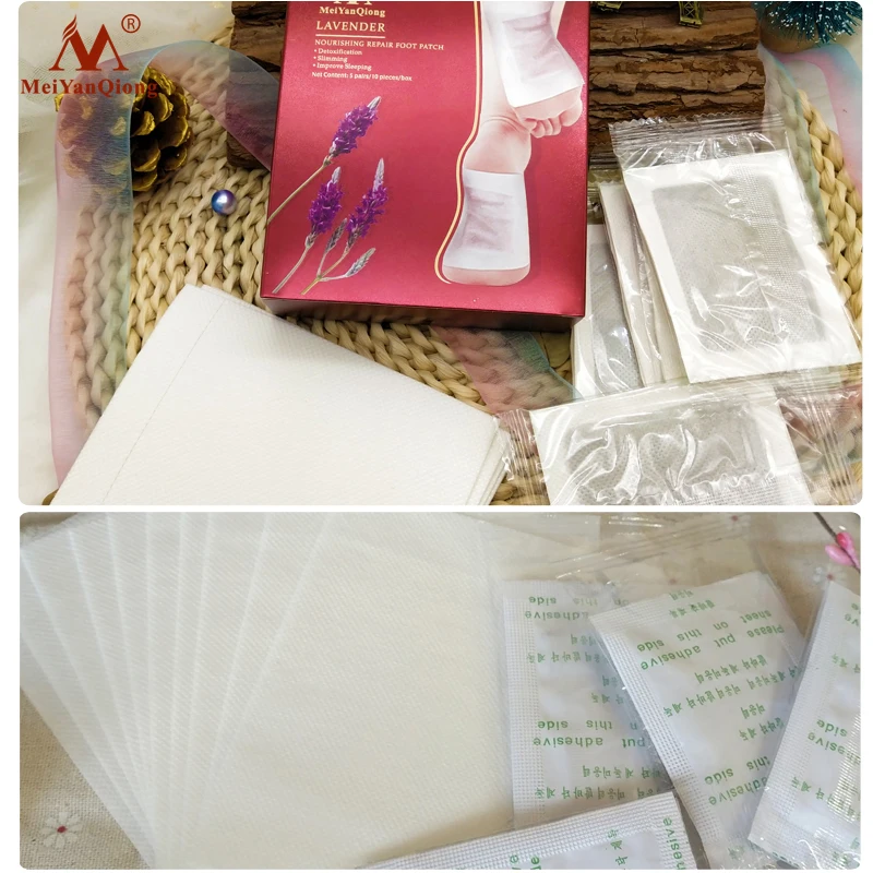 

MeiYanQiong Lavender Detox Foot Patches Pads Nourishing Repair Foot Patch Improve Sleep Quality Slimming Patch Loss Weight Care