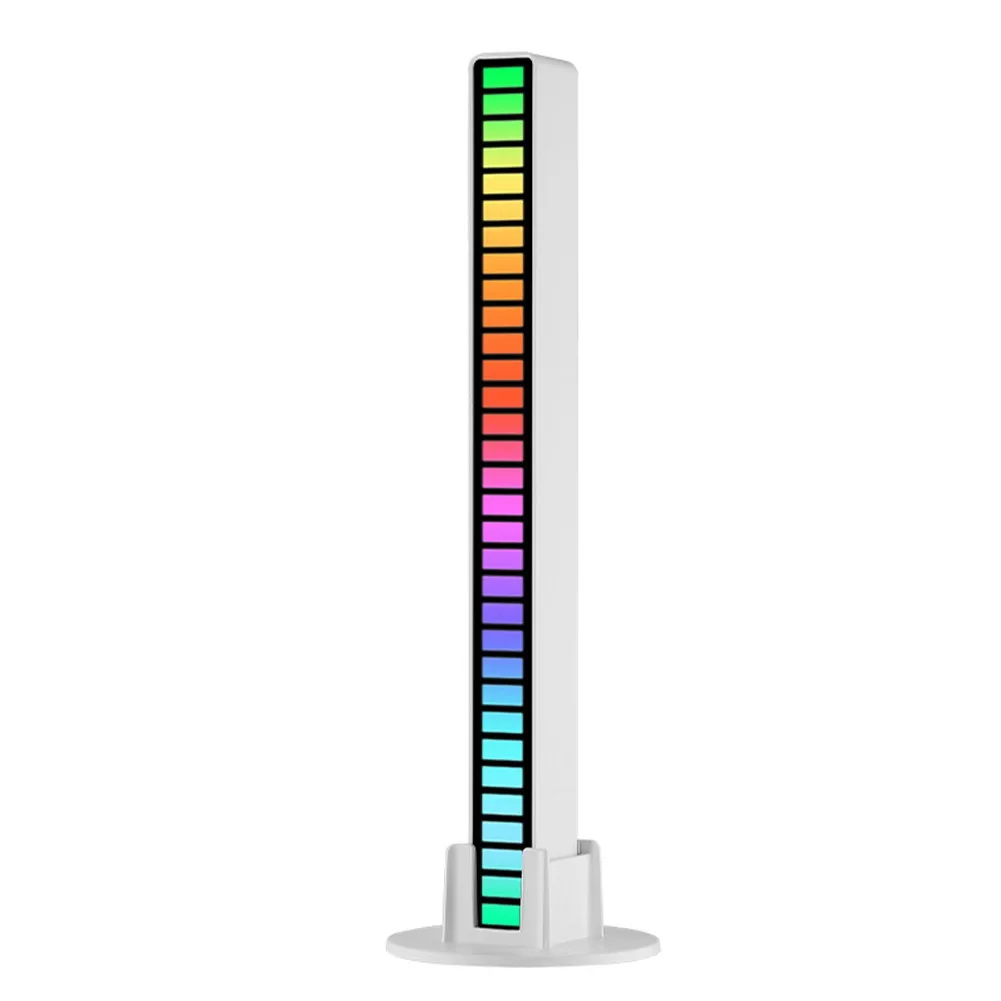 

RGB Color 32 LED Sound Control Pickup Rhythm Strip Light Music Ambient Lamp Bar Desktop Home Speakers Games Outdoor Party