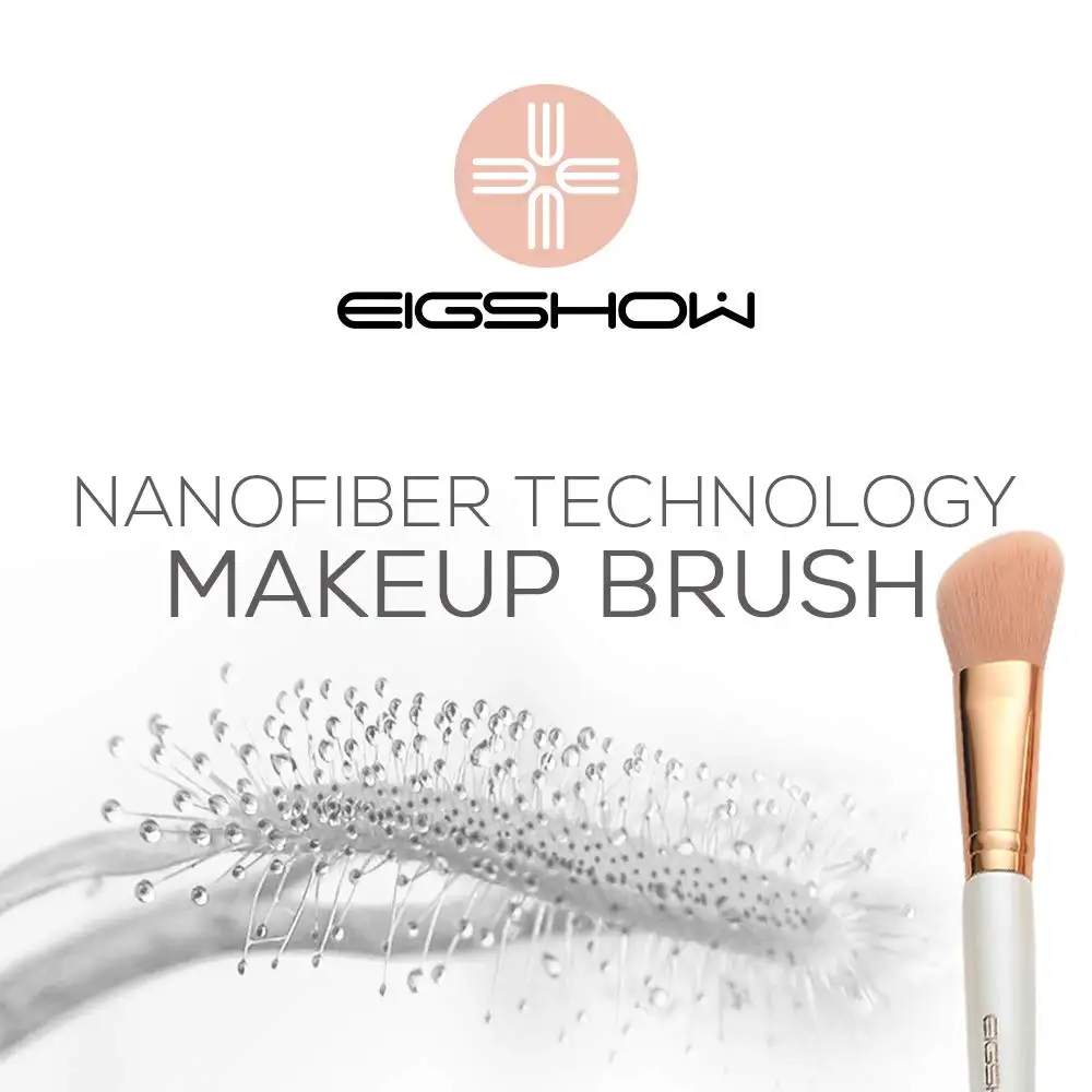 

Makeup Brush Set 10Pcs Vegan Makeup Brush Set Nanometer Fiber Foundation Brush Travel Brush Concealer Cosmetic Eyeshad Brush Set