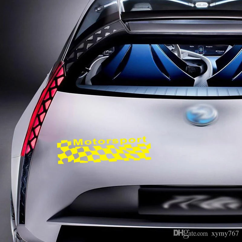 Автомобильные гоночные флаги наклейки на крыло для мотоспорта виниловые