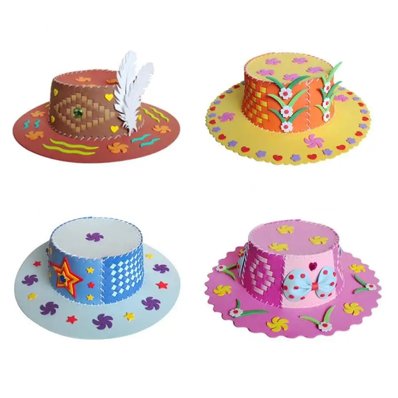 Креативная шляпа EVA DIY мультяшная Кепка детские подарки детский сад головоломка